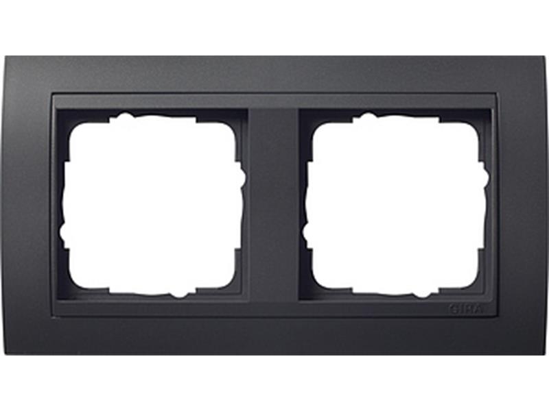 1St. Gira 021208 Rahmen 2fach für Anthrazit Gira Event Anthrazit