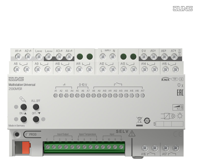 1St. Jung 2590 M1SR KNX Multistation Universal, REG, 8 TE, S