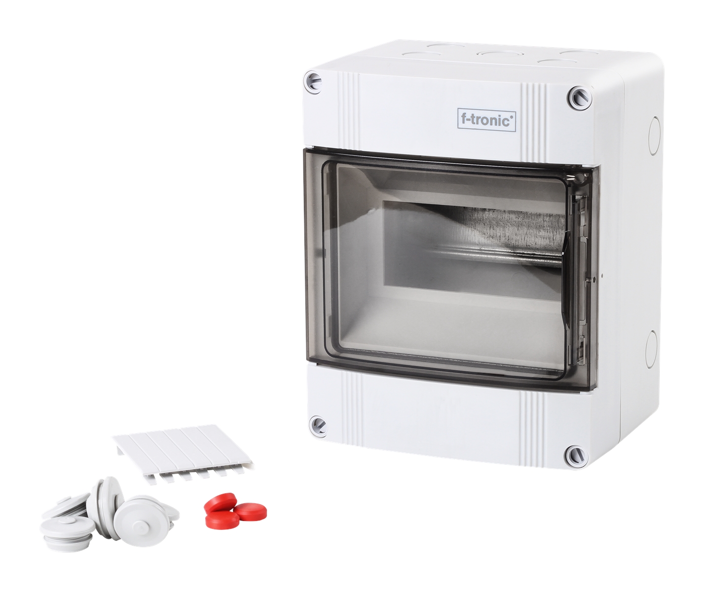 1St. F-Tronic APV6 FR Kleinverteiler APV6, IP65, 1r., 6 Module, mit Kunststofftür 7240031