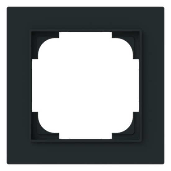 1St. Busch-Jaeger 1721-45M Rahmen 1-fach schwarz matt