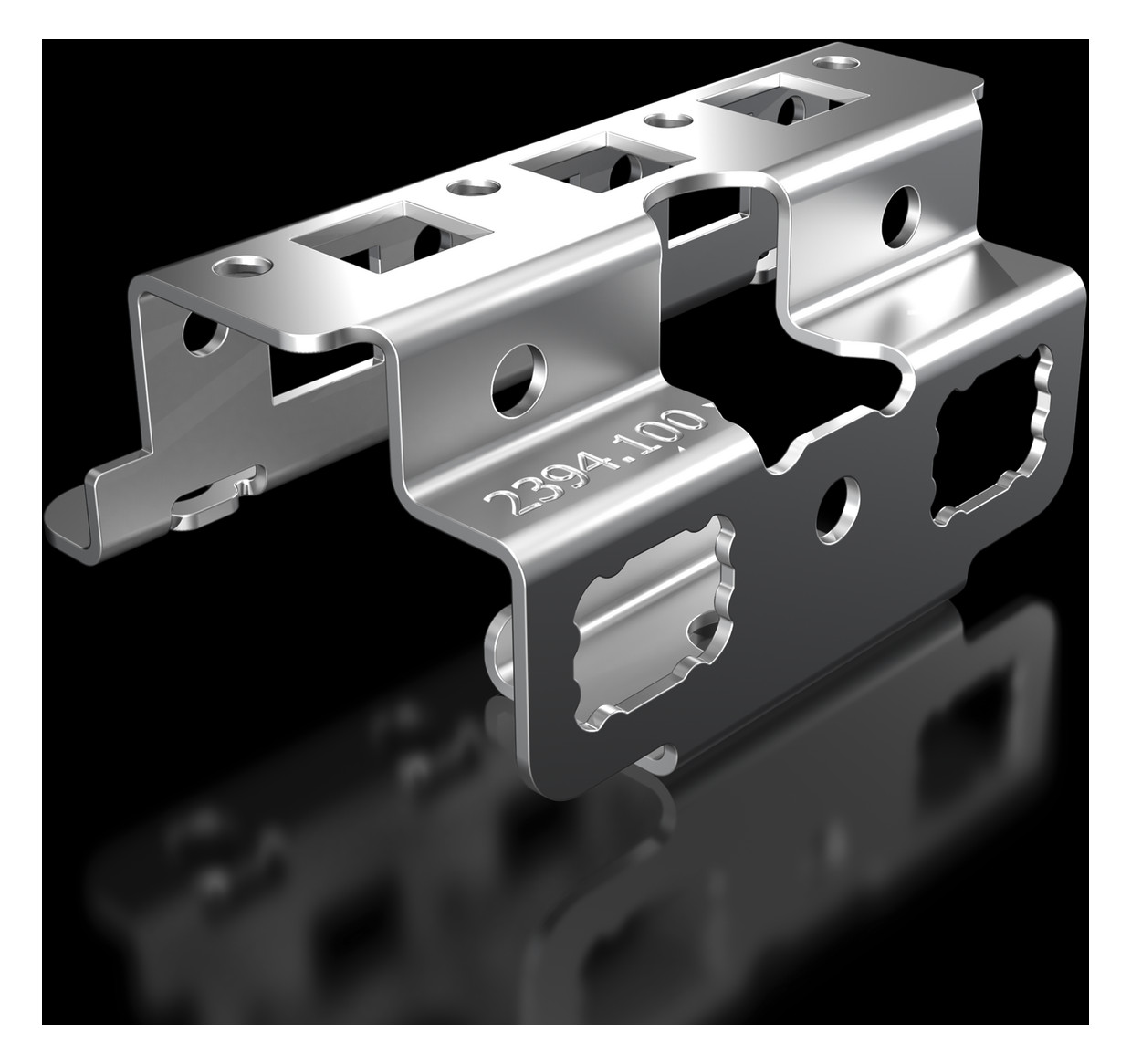 1St. Rittal AX 2394.100 Bodenausbauschiene, für AX