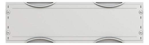 1St. Striebel & John AG21 Abdeckung 150x500 mm ohne Schlitz, Zubehör CombiLine Innenausbausystem lichtgrau 2CPX062811R9999