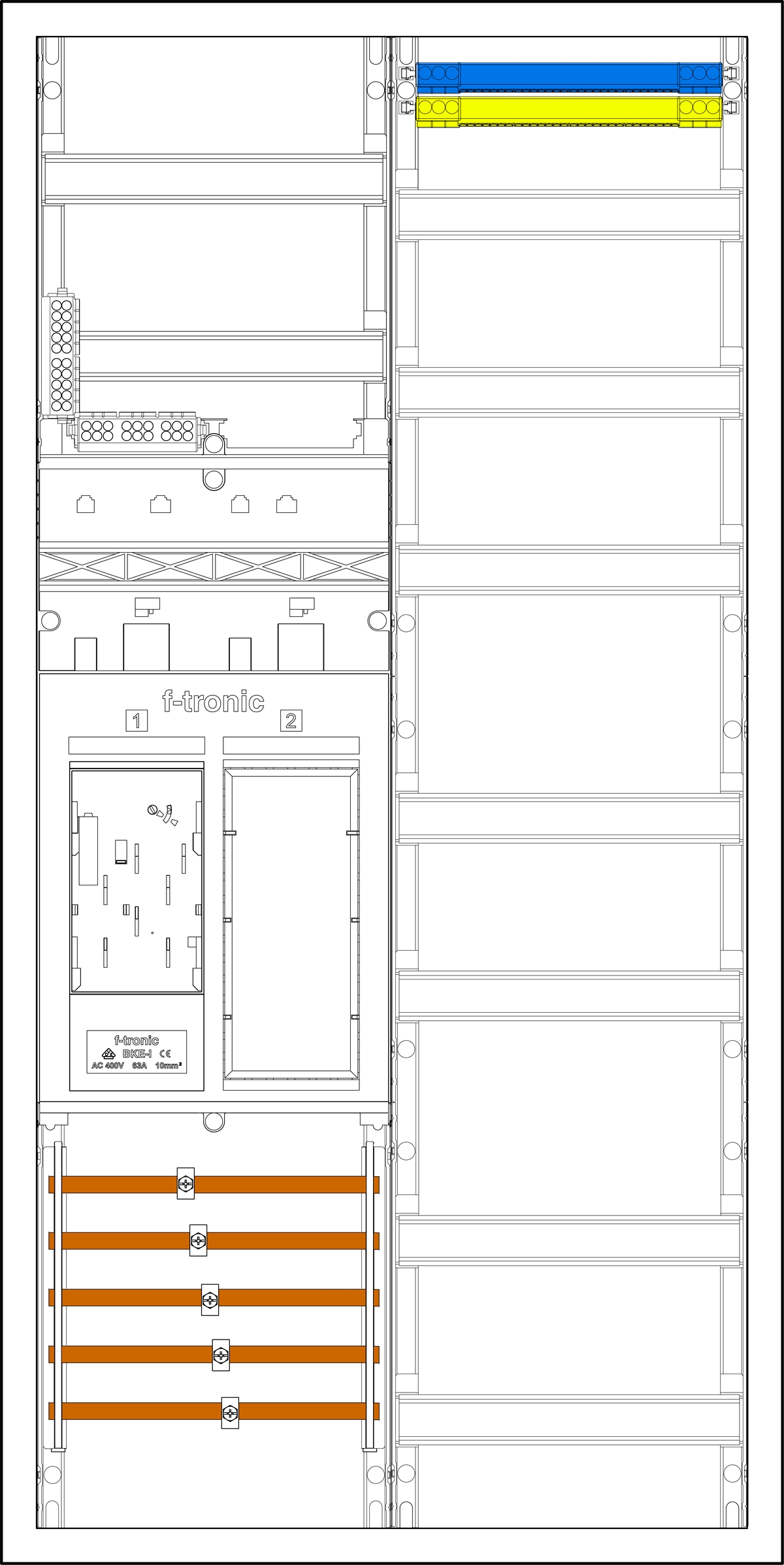 1St. F-Tronic EHZ721V EHZ721V, 1 ZP, 1 R, 1 V 7195002