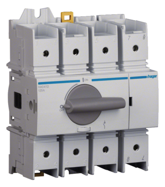 1St. Hager HAD412 Lasttrennschalter 4P 125A