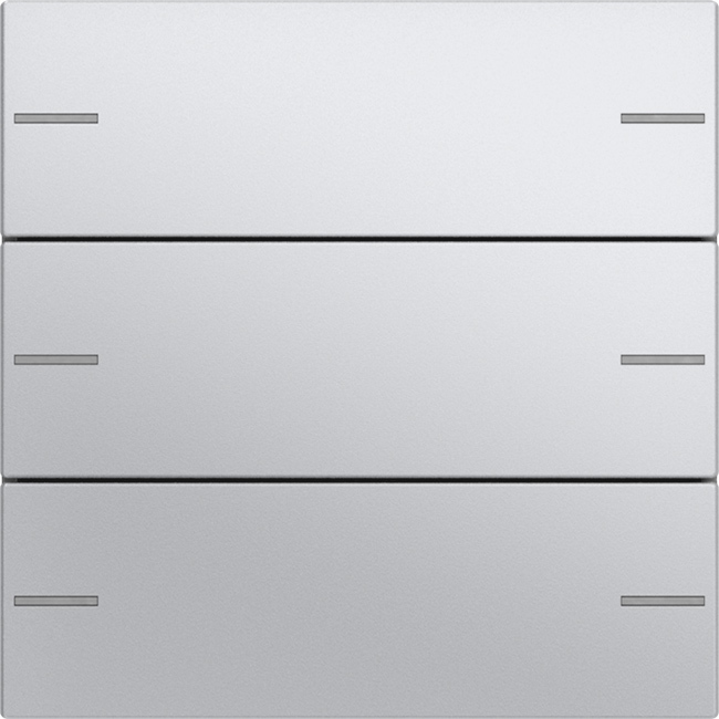1St. Gira 575326 Wippenset 3fach für Tastsensor 4, Aluminium 1St. Gira 575326 Wippenset 3fach für Tastsensor 4, Aluminium