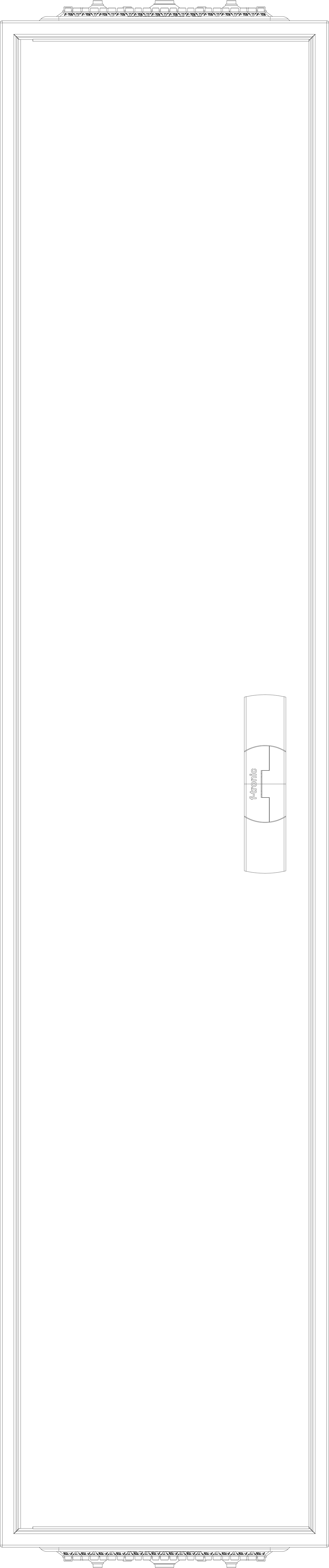 1St. F-Tronic ZA141 Leergehäuse ZA141, IP31/IP43, H=1400mm, B=300mm 7120516