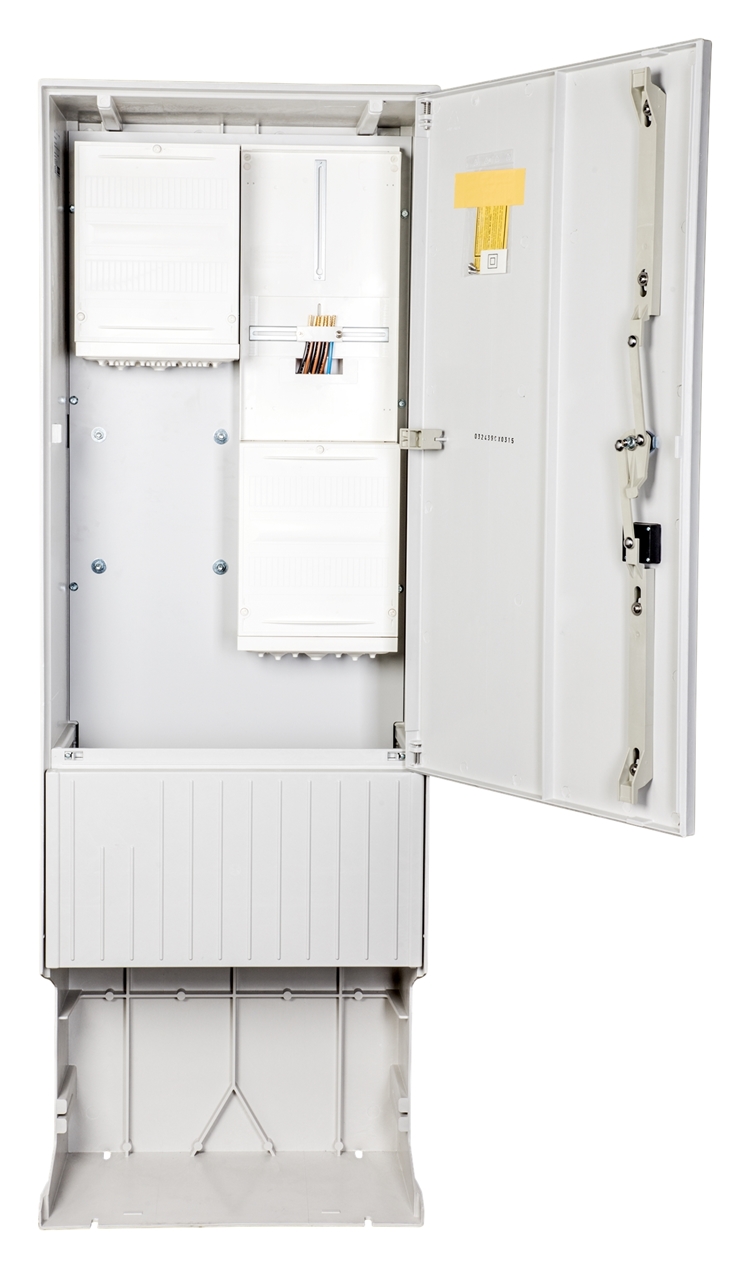 1St. F-Tronic ZSA172-2-ZK-HO Zähleranschlusssäule 2-feldrig, H=1710mm, 3.HZ, ohne Haube, ZSA172-2-ZK-HO 7160004