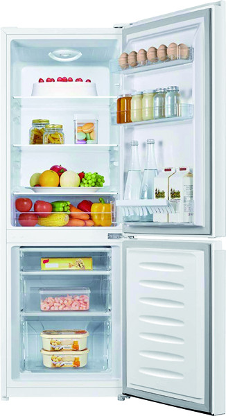 1St. Bomann KG 322.1 ws Kühlkombi 122L/43L D 143x49,5x56,2cm