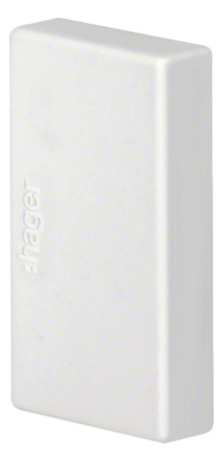 1St. Hager LFE2003569016 Endstück LFE 20x35 Ausseneinsatz weiß