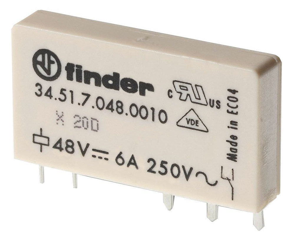 1St. Finder 34.51.7.024.0000 Relais mit Steck- und Printanschlüssen