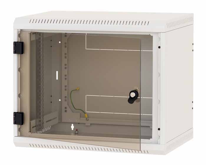 1St. Triton DELTAB5S 4HE Wandschrank einteilig 4HE b=600 x h=280 x t=495mm - 19 Zoll