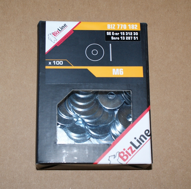 100St. Bizline BIZ 770182 Unterlegscheibe extrabreit M6 BIZ770182