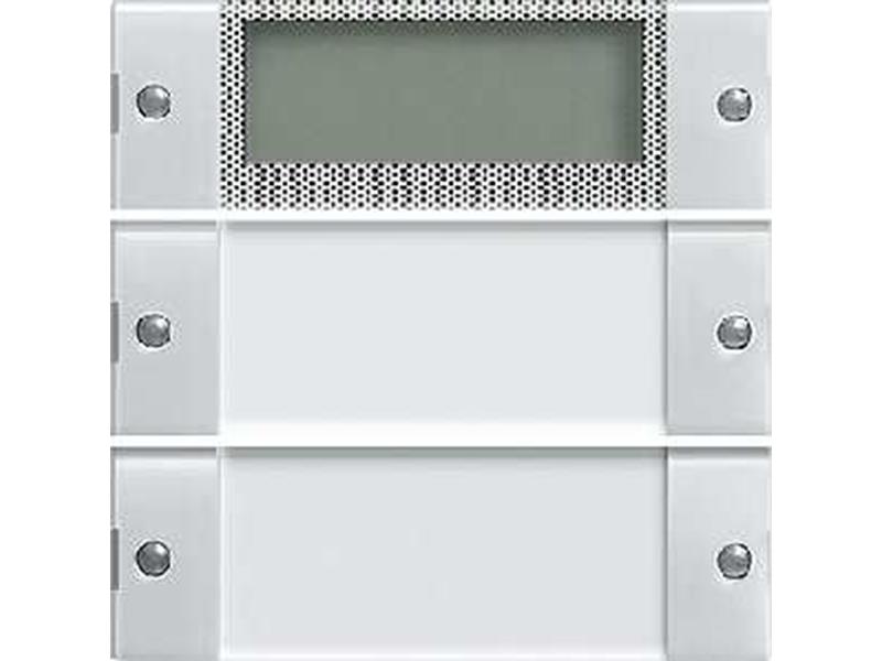 1St. Gira 214203 Wippenset 2fach Plus mit Beschriftungsfeld System 55 Klar Reinweiß