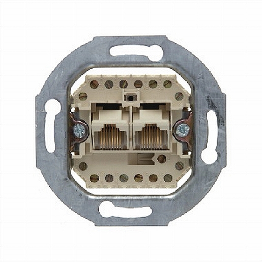 1St. Berker 4539 UAE-Steckdose 8/8-polig Modul-Einsätze weiß