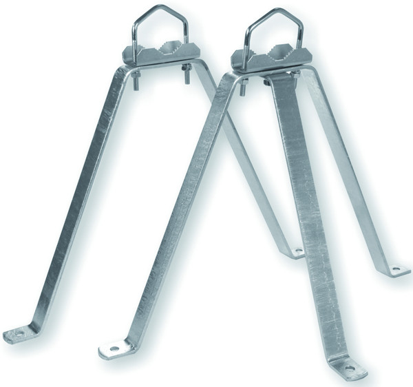 1St. WEIss MHZ4060 Mauerhalterset Stahl 40cm