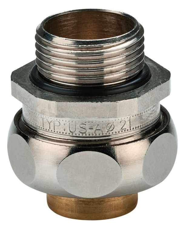 1St. FLEXA US-M, AD21-M20 Metallverschraubung gerade, Außengewinde