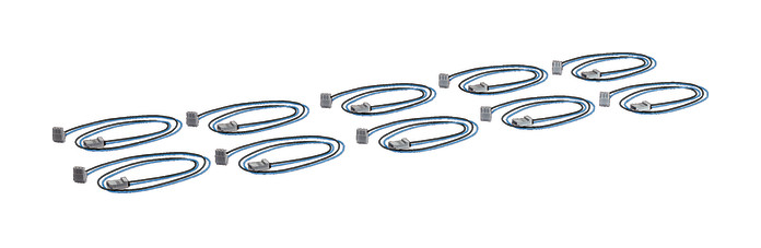 1St. Hager KU9S80SBZ Leitung für SABO, universZ, 800mm, VPE= 10Stück