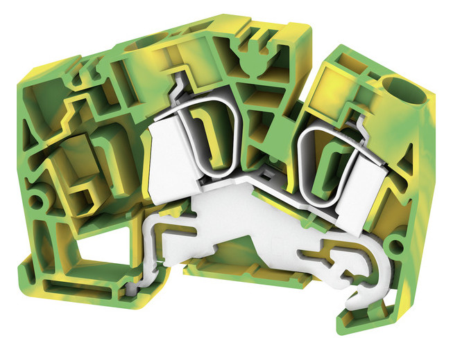 100St. Weidmüller ZPE 6-2/2AN Schutzleiter-Reihenklemme