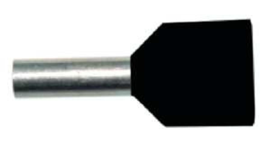 100St. Protec.class PAEH 150D/8 Aderendhülsen doppelt 2 x 1,5 mm schwarz
