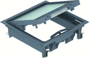 1St. OBO Bettermann GES4-2U10T 9011 7405146 Geräteeinsatz für Universalmontage GES42U10T9011