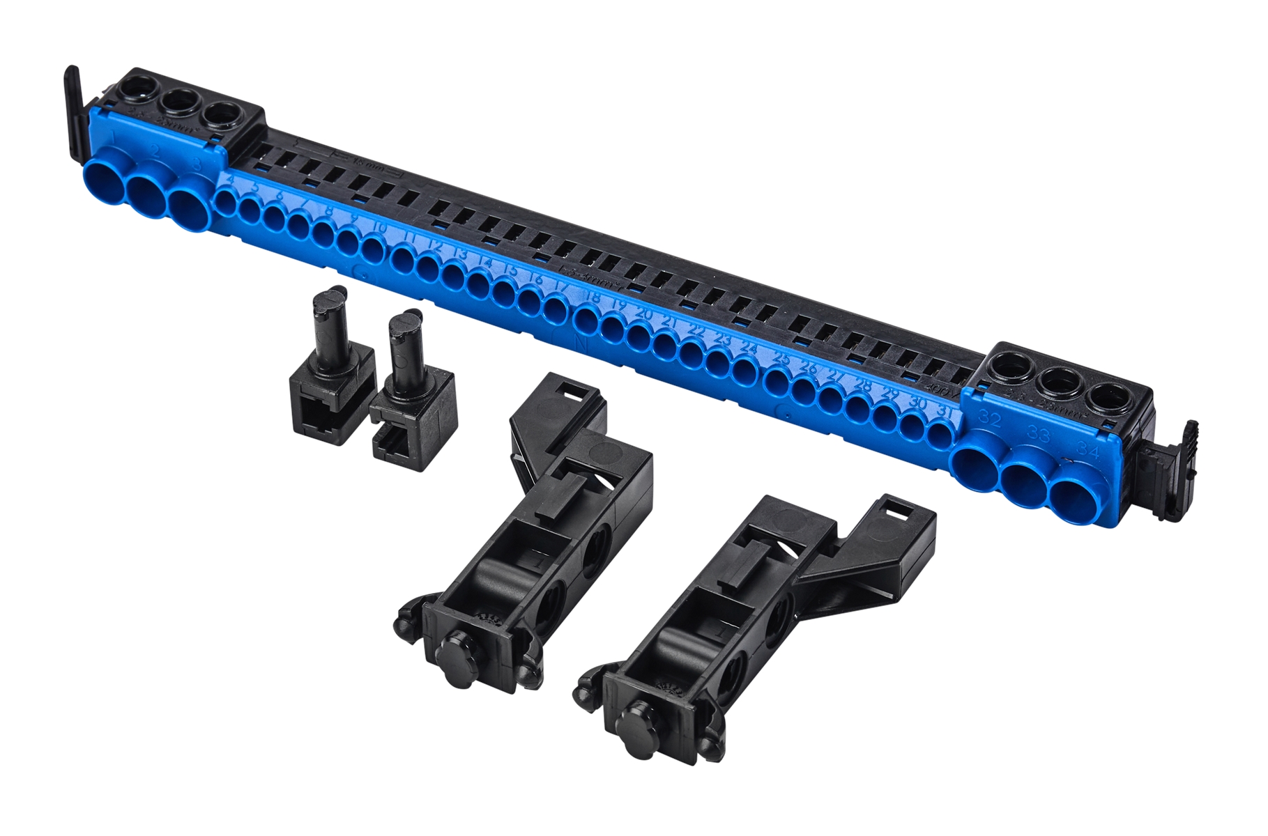 1St. F-Tronic ZSSKN34 Steckklemme ZSSKN34, 6x schraubbar bis 25mm², 28x steckbar bis 4mm² 7111100