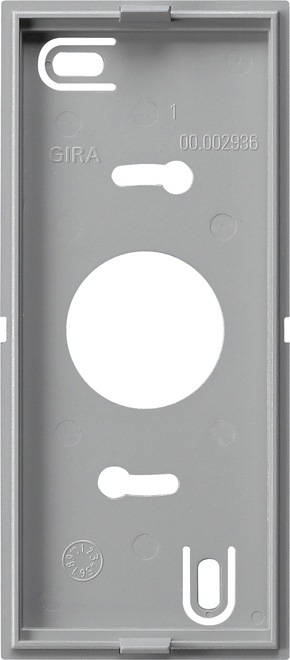 1St. Gira 850526 Montagepl. Wohnungsstation AP + Gong System 55 F Alu