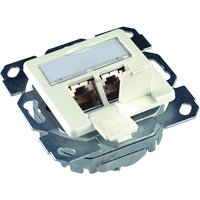 1St. Daten Anschlussdose 8/8 UP/50 Cat. 5e alpinweiß