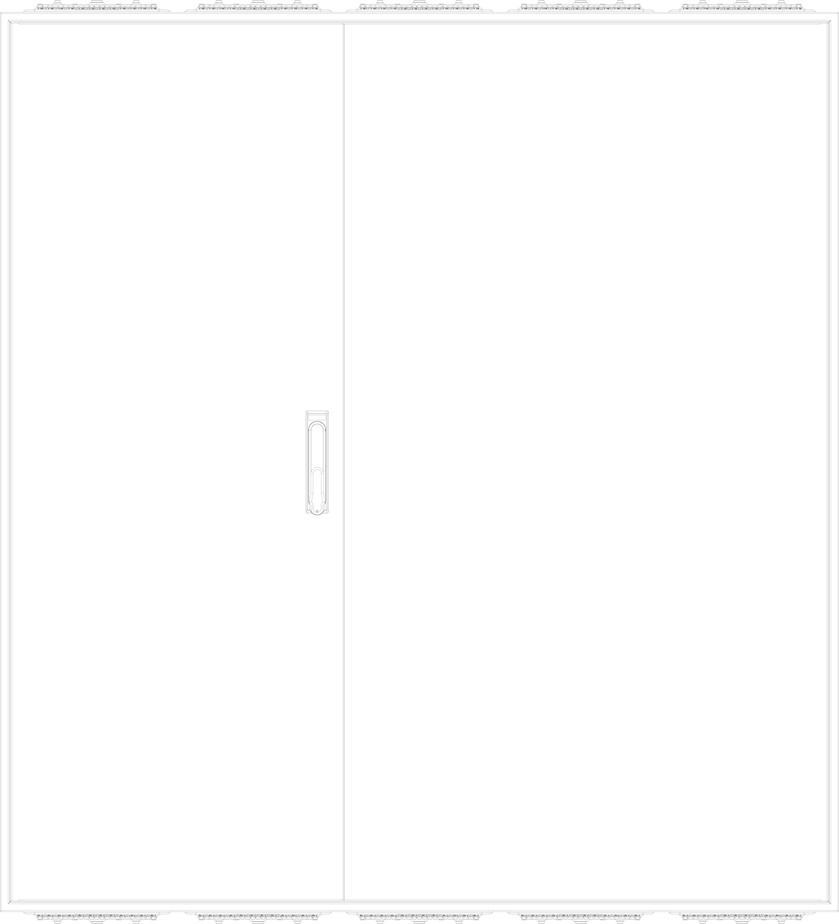 1St. F-Tronic ZF145 Leergehäuse ZF145, IP54, H=1400mm, B=1300mm 7120540