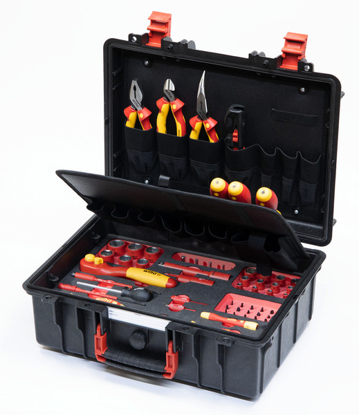 1St. Wiha 930073401 Werkzeugkoffer Set L eMobility 62tlg