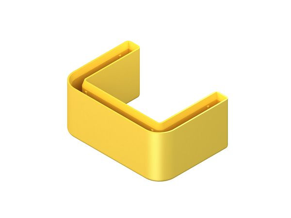 1St. Niedax 4013339912162 Schutzkappe, zur Abdeckung d. Profilenden für U 6040/, HU 6040/, Kunststoff, Polyethylen