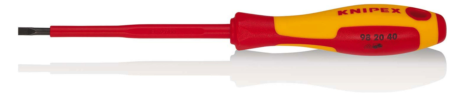 1St. Knipex Schraubendreher 220mm 982040 5,5mm VDE Sicherheitsisoliert