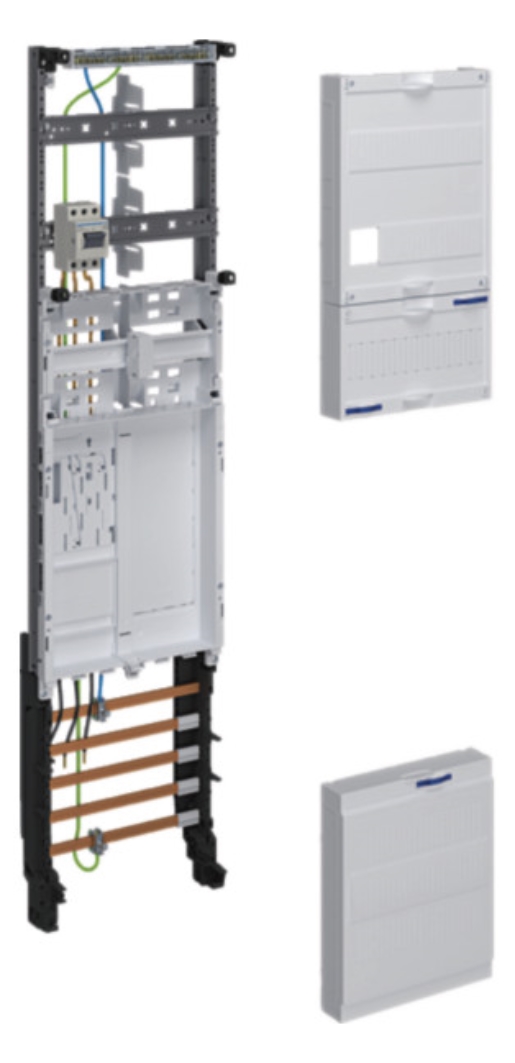 1St. Hager ZH3EL27T Komplettfeld 1ZP BKE-I 1-feldig, univers Z, 1 Zählerplatz