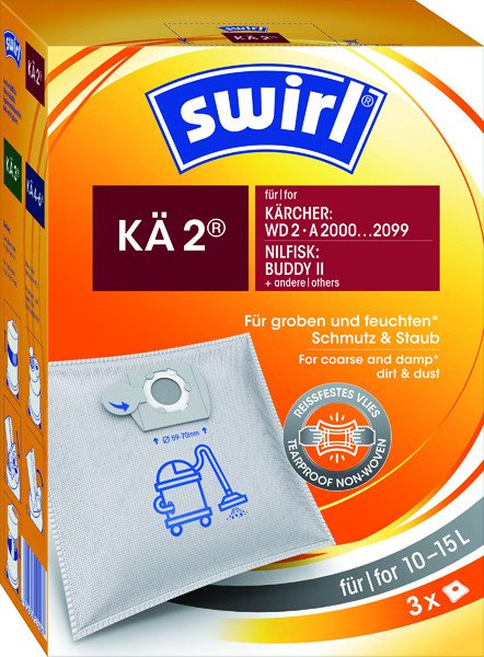 1St. SWIRL KAe 2 3ER Staubsaugerbeutel