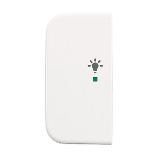 1St. Busch-Jaeger 6231-21-214 Wippe, 2-fach links, mit Symbol Licht Busch-free@home alpinweiß