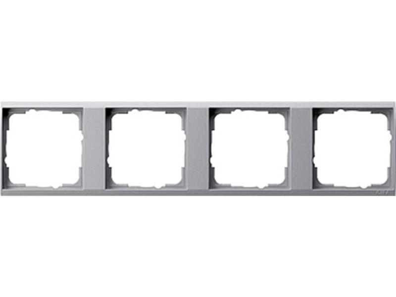 1St. Gira 1464726 Zwischenr. 4fach Event Klar Farbe Alu