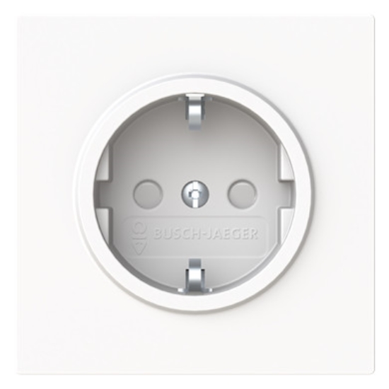 1St. Busch-Jaeger 20 EUCB-44M SCHUKO® Steckdose Safety+ studioweiß matt Busch-art linear® studioweiß matt 2CKA002013A5490