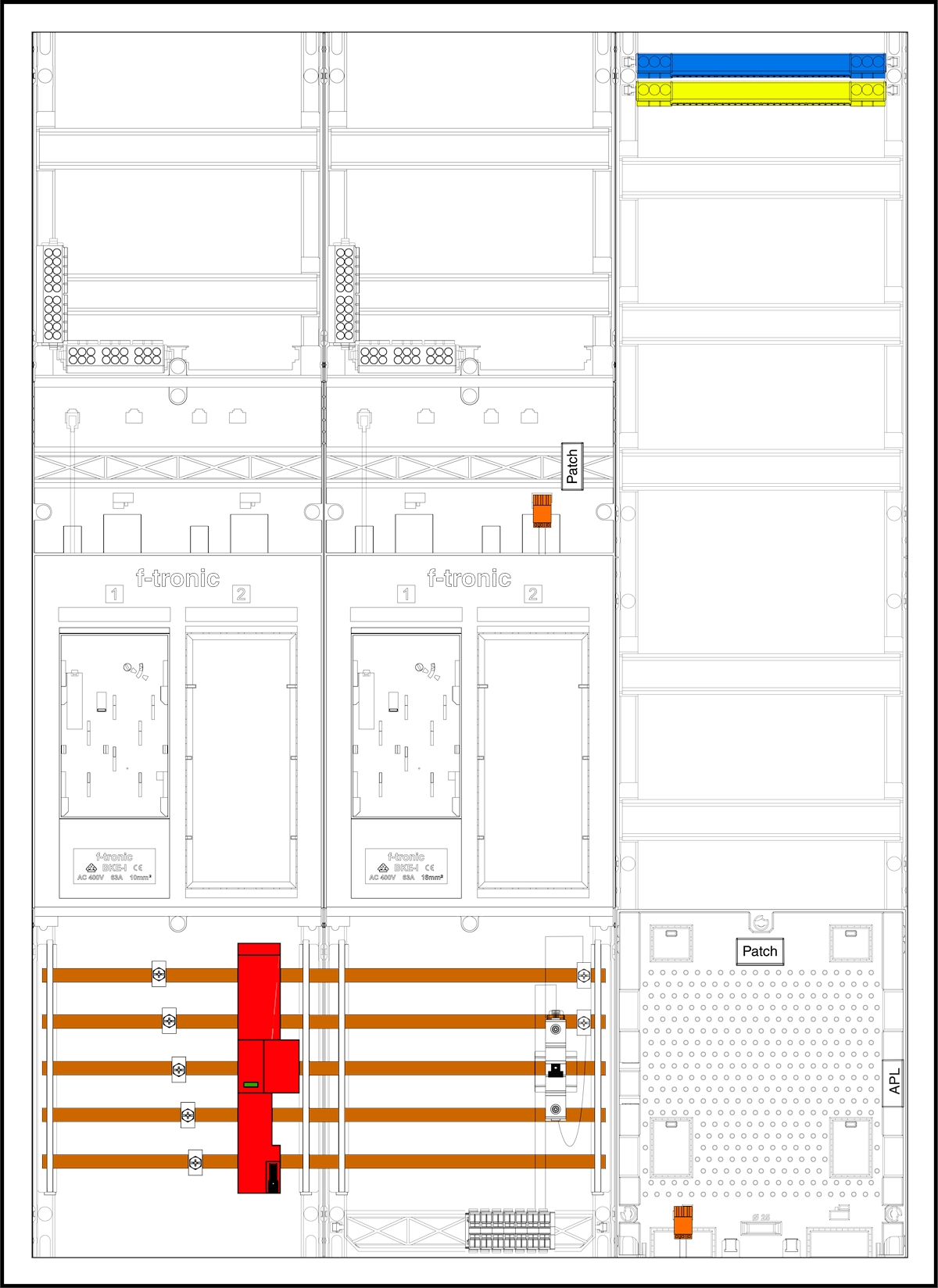 1St. F-Tronic EHZ732APZB6ÜS EHZ732APZB6ÜS, 2 ZP, 2 DS, 2 R, 1 VAPZ inkl. APL, SPVGB6, ÜSS, 2 PPV, 1 PL150 7195592