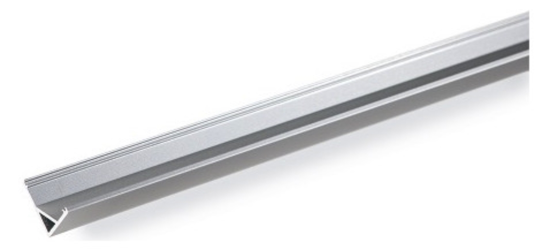 1St. Rutec ALU-Profil Eck 16/16E 65625 Länge 2000mm, f. Strips bis 11mm
