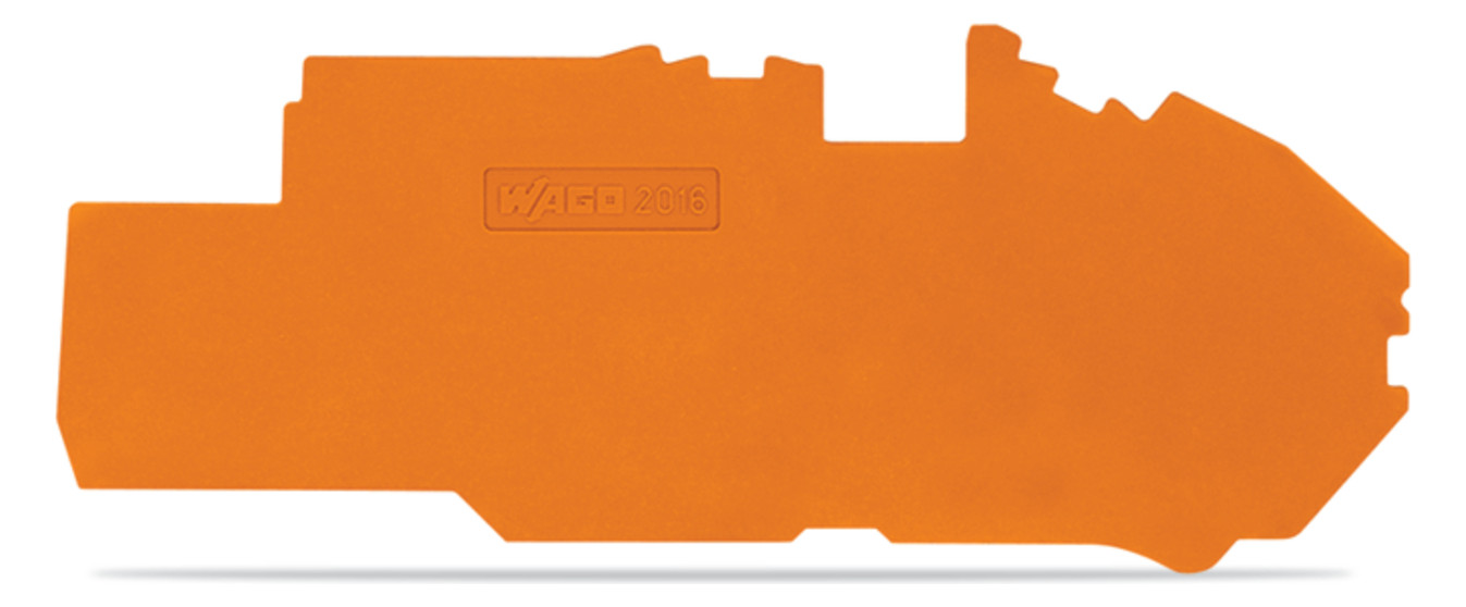 25St. Wago 2016-7792 Abschluss-und Zwischenplatte 16-25mm Orange 20167792