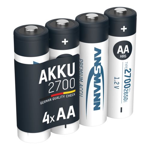 1St. Ansmann Akku Ni-MH A2700AAB4 5030842 1,2V Mignon AA 2700mAh 4er Blister