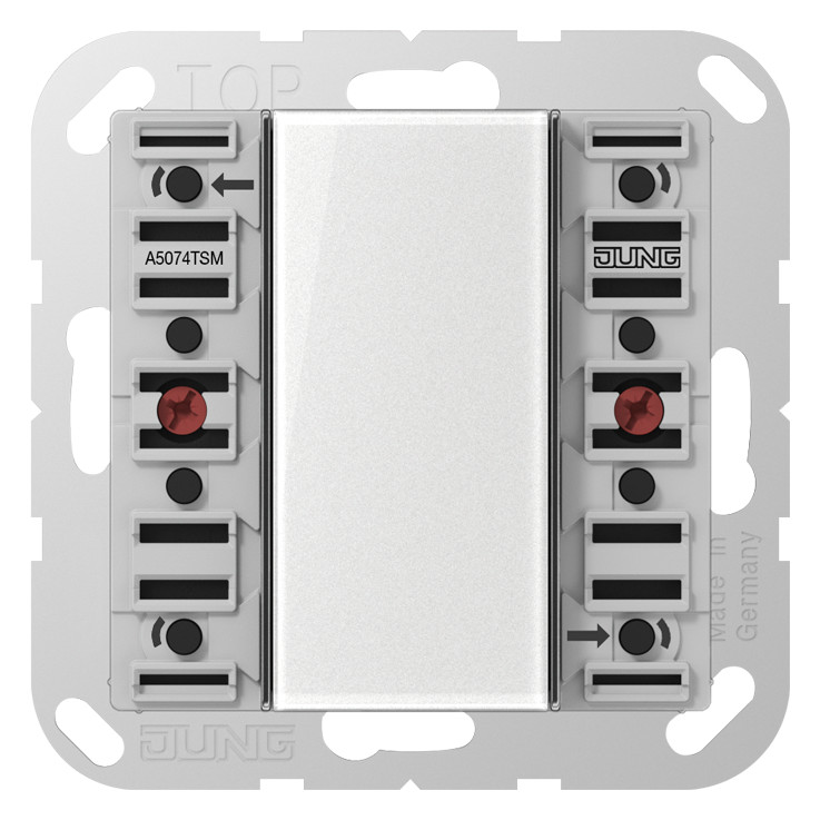 1St. Jung A5074TSM KNX Tastsensor-Modul Standard 4fach Beschriftungsfeld