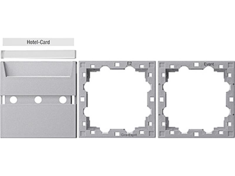1St. Gira 810626 Zub. Hotel-Card-Taster System 55 F Alu
