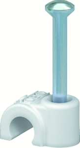 100St. OBO Bettermann 2006/35 2225425 weiß Nagel-Clip für 6mm Kabel 200635RW