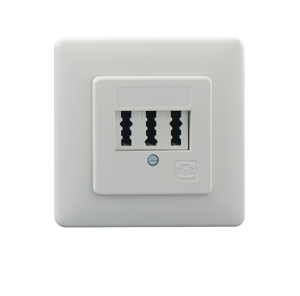 1St. Rutenbeck 10210204 TAE Anschlussdose 3x6 NFN reinweiß TAE3X6NFN/UP/RW