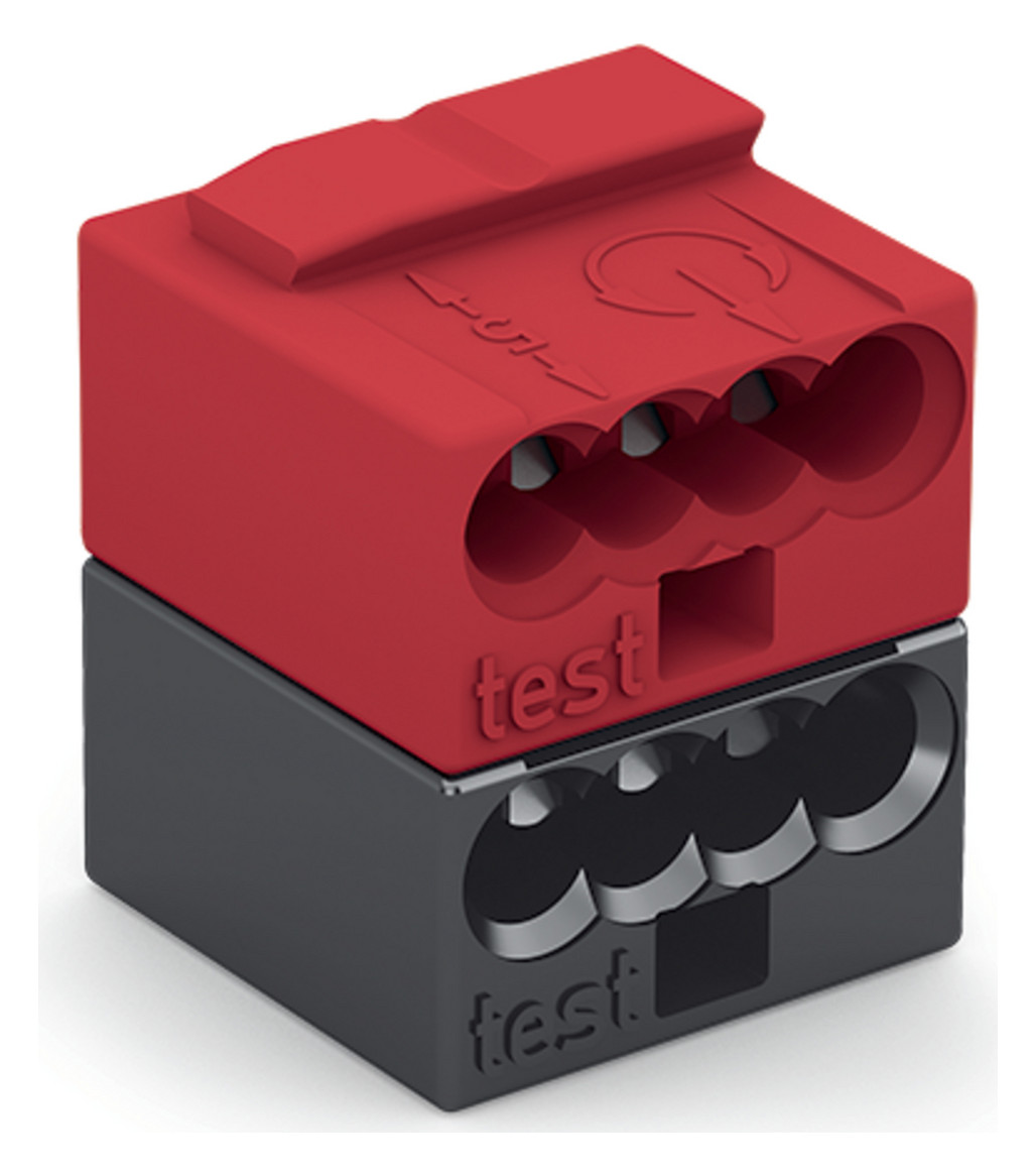 50St. WAGO 243-211 4-Leiter-Buchsenklemme PUSH WIRE 0,8