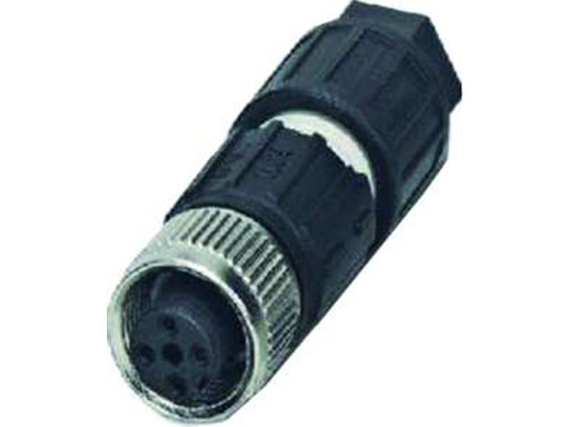 1St. Phoenix SACC-M12FS-4QO-0,34-M Sensor-/Aktor-Steckverbinder Universal 4-polig Buchse gerade M12 A-kodiert Sc