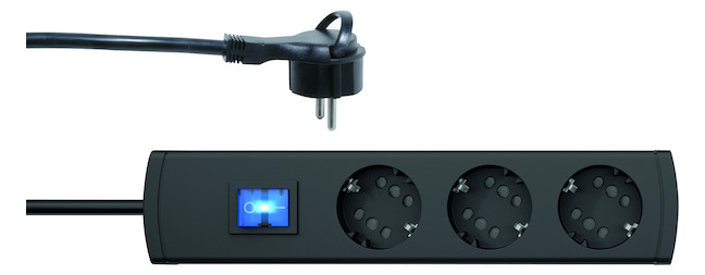 1St. Protec.class PTSD2 3SFS1 TSD 1=2Topf mit Schalter 3f schwarz 1,4m