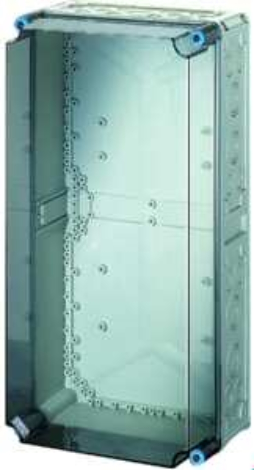 1St. Hensel Mi 0410 Mi-Leergehäuse, Einbaumaße 275x575x19mm, transparenter Deckel 2000290 Mi0410