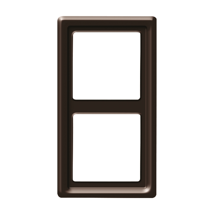 1St. Busch-Jaeger 2102-31 2-fach Rahmen Allwetter 44 (IP 44) Braun