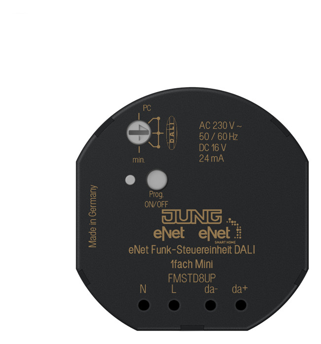 1St. Jung FMSTD8UP Funk-Steuereinheit DALI 1St. Jung FMSTD8UP Funk-Steuereinheit DALI